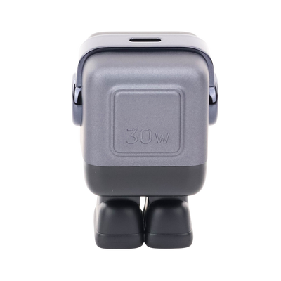 UGREEN 15550 Cargador Mini GaNRobot 30W serie UNO | 1 USB-C de Carga Rápida | Tecnología GaN II | Multiprotocolo PD/QC/SCP/FCA | Carga Inteligente | Pantalla LED | Zapato Magnético Extraíble | Thermal Guard | Color Negro. - imagen 7