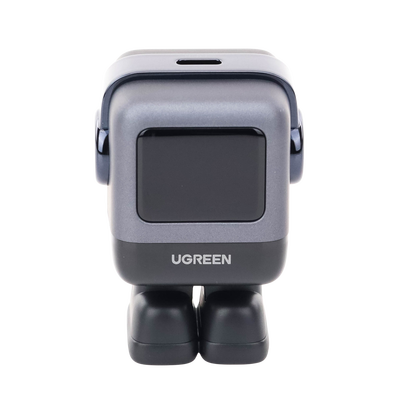 UGREEN 15550 Cargador Mini GaNRobot 30W serie UNO | 1 USB-C de Carga Rápida | Tecnología GaN II | Multiprotocolo PD/QC/SCP/FCA | Carga Inteligente | Pantalla LED | Zapato Magnético Extraíble | Thermal Guard | Color Negro. - imagen 8