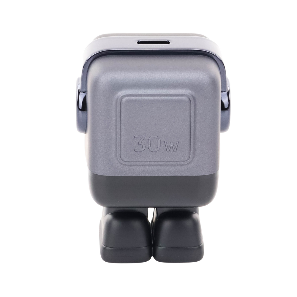 UGREEN 15550 Cargador Mini GaNRobot 30W serie UNO | 1 USB-C de Carga Rápida | Tecnología GaN II | Multiprotocolo PD/QC/SCP/FCA | Carga Inteligente | Pantalla LED | Zapato Magnético Extraíble | Thermal Guard | Color Negro. - imagen 7