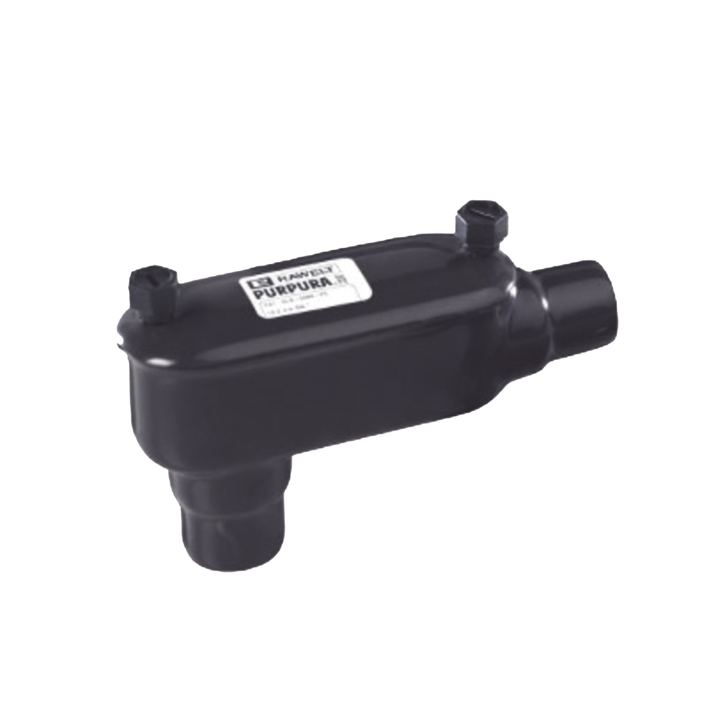 RAWELT OLB-0088-PC Caja Condulet tipo LB con recubrimiento exterior de PVC de 3/4" (19 mm).