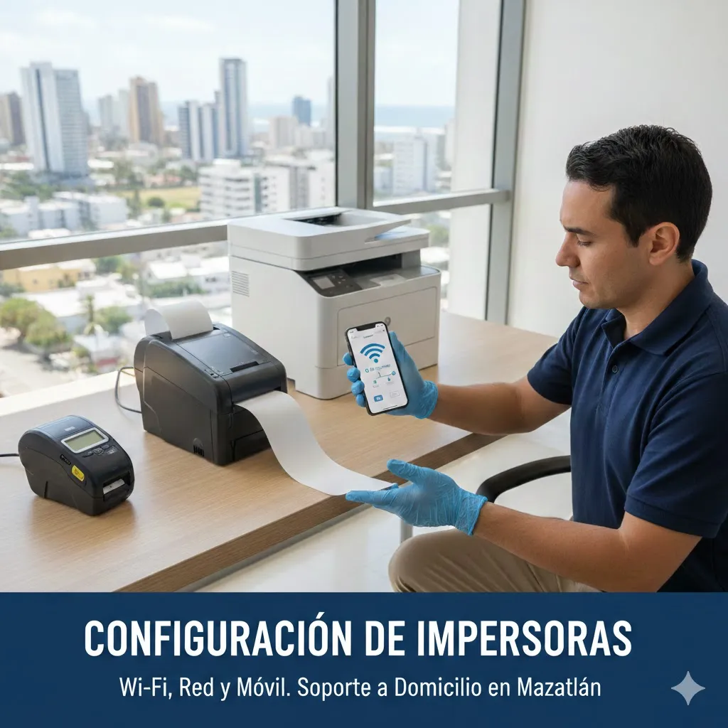 Servicio de Configuración e Instalación de Impresoras (Láser, Térmicas y Punto de Venta) en Mazatlán