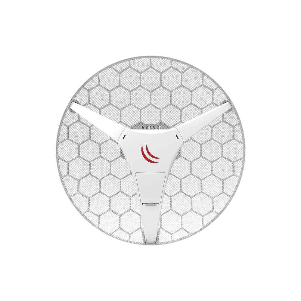 MIKROTIK RBLHG-5HPND (LHG HP5) Cliente de Alta Potencia en 5GHz 802.11 a/n con Antena de Rejilla de 24.5dBi