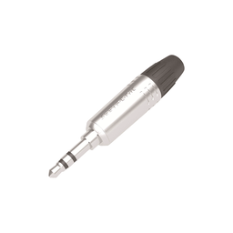 Conector 3.5mm Estéreo Seetronic M2TP3C, carcasa cromada, delgado